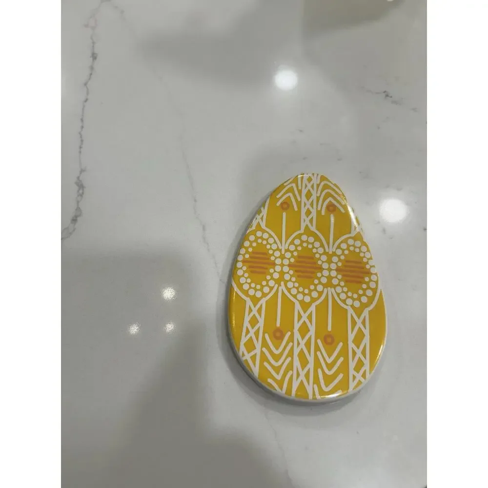 Happy‎ Everything Coton Colors Yellow Easter Egg Attachment With 9.25” Platter